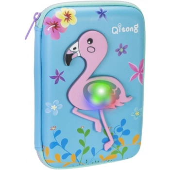 Пенал Cool For School LED 1 відділення з органайзером блакитний (QT-5758-Blue)