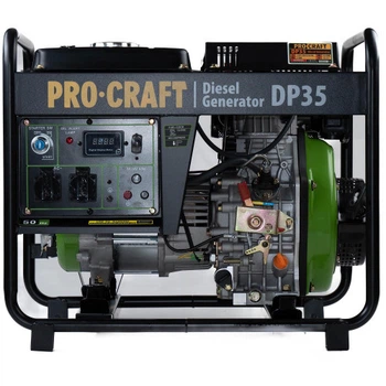 Генератор дизельный ProCraft GP35 UNIVERSAL (3.3 кВт, 220В, электростартер)