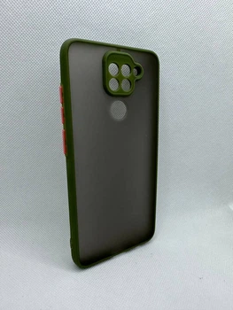 Чехол Sport Matt для Xiaomi Redmi Note 9 Оливковый