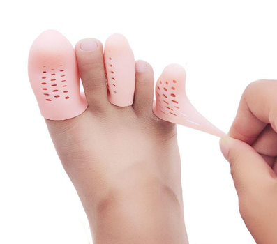 Силіконовий захисний ковпачок для середніх пальців ніг Finger Protection Beige