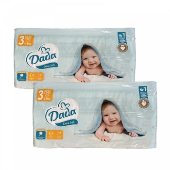 Підгузники Dada Extra Soft 3 Midi, Вага 4 - 9 кг, 108 шт