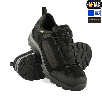 Чоловічі тактичні кросівки з мембраною M-Tac розмір 42 (27.8 см) Чорний (Black) (1JJ115/5TPLV) водовідштовхувальні