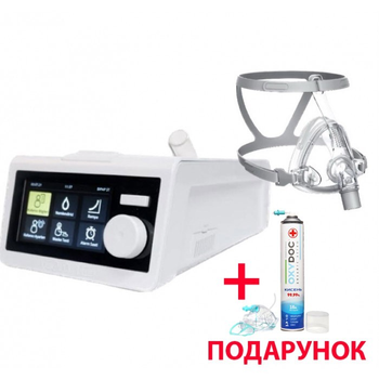 Аппарат неинвазивной вентиляции OxyDoc Auto CPAP/BiPAP/ST/AVAPS с маской и увлажнителем (Турция) + подарок