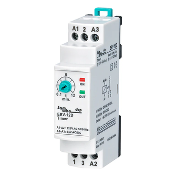 0.1сек-12хв 5А затримка на увімкнення реле часу 160-250V [ERV-12D] Samwha