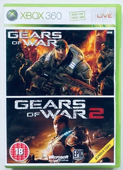 Gears of War / Gears of War 2 (Bundle Copy), Б/У, английская версия - диск для Xbox 360