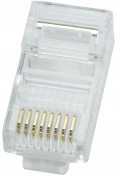 Wtyki LogiLink RJ-45 Cat.5E 8P8C 100 sztuk Transparent (MP0002)