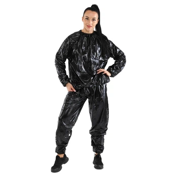 Костюм сауна для похудения Zelart Sauna Suit 9656 размер 2XL (50-54) Black