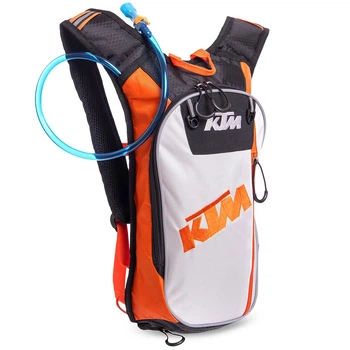Моторюкзак с питьевой системой гидратором KTM 5122-KB объем 6л White-Black-Orange