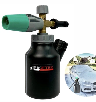 Профессиональная пенная насадка на мойку Profter S-010-Black (1000 мл)