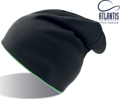 Шапка двухсторонняя Atlantis Extreme Черный с Зеленым 58 см