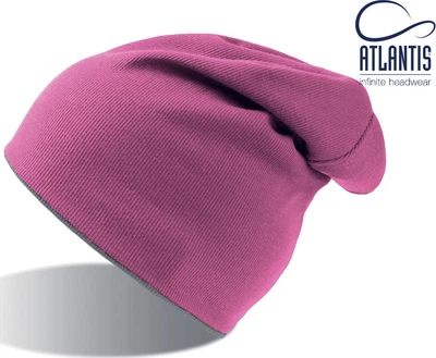 Шапка двухсторонняя Atlantis Extreme Ярко-Розовый с Серым 58 см