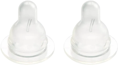 Силіконова соска до пляшечки Difrax S-bottle Natural для годування велика х 2 шт (673)