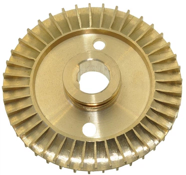 Крыльчатка насоса латунная d 12*60 шлиц, арт.nkr006