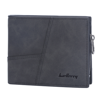 Кошелек горизонтальный с монетницей Baellerry Графит (w016-1)