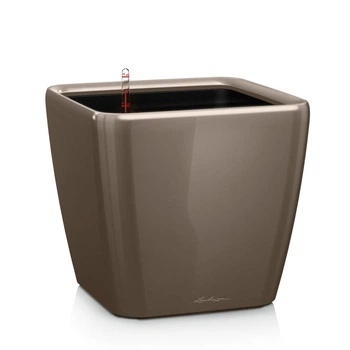 Вазон Lechuza Quadro Premium LS 21 сіро-коричневий 4 л