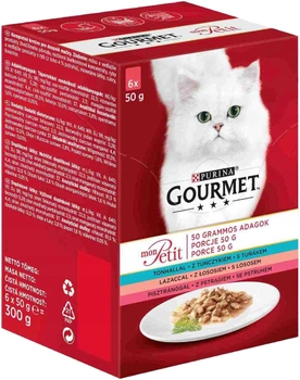 Mokra karma dla kotów Purina Gourmet Mon Petit Mix Rybny 6 x 50 g (7613036620772)