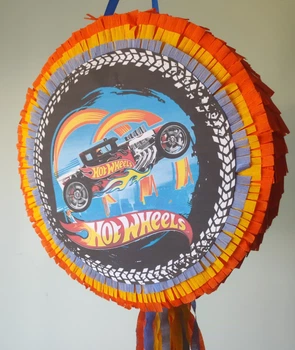 Пиньята Сказочный мир Хот вилс Hot Wheels 35*35*12 + біта в подарунок
