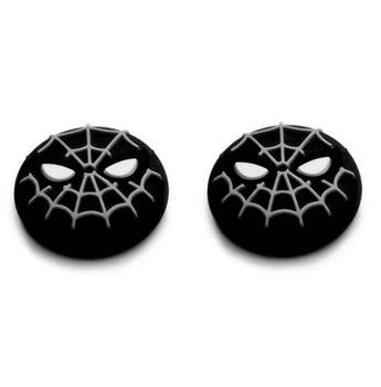 Силиконовые накладки на стики Spider-Man mask для геймпадов Sony DualShock PS4 / DualSense PS5 / Xbox Series|One (2шт., Black) [393299271]