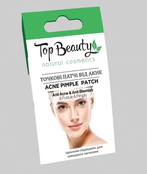 Гидроколоидные точечные патчи для лица от акне Top Beauty, 10 шт