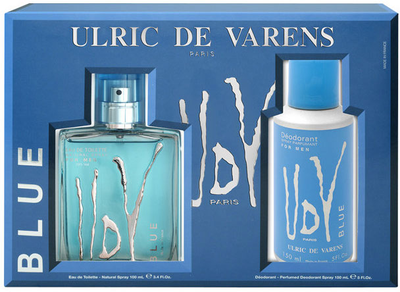 Набір Ulric De Varens Blue Eau De Toilette Spray 100 мл + Дезодорант 150 мл (3326240045456)