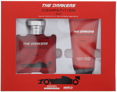 Zestaw Ferrari The Drakers Competition Red Eau De Toilette Spray 100 ml + Żel pod prysznic 100 ml (815940205688)