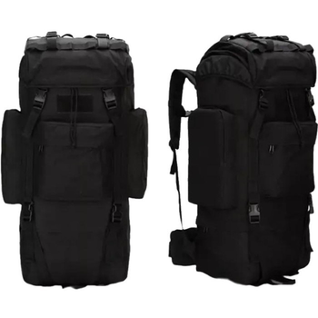 Тактический рюкзак A21 70L Мужской рюкзак тактический, походный рюкзак 70л Чёрный (MX-НФ-00008310)