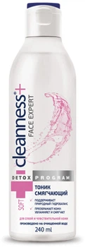Тонік для сухої та чутливої ​​шкіри "Пом'якшуючий" Velta Cosmetic Cleanness+ Face Expert 240ml (752105-676750-2)