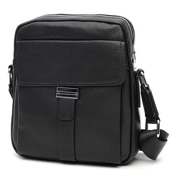 Мужская кожаная сумка премиум качества JZ SB-JZK12043bl-black