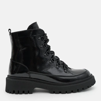 Жіночі демісезонні черевики шкіряні високі Ashoes 47582700 37 24 см Чорні (ROZ6400191410)