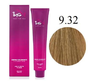 Крем-фарба для волосся ING Professional Colouring Cream 9.32 Екстра світло-русявий бежевий 100 мл