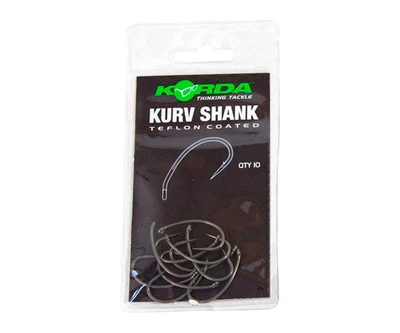 KORDA Гачки Kurv Shank Hook, №8,KKS8