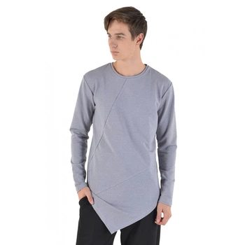 Лонгслів світло-сірий unisex, Розмір S