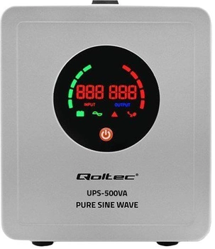 ДБЖ Qoltec Pure Sine Wave 500VA/300W (50719)