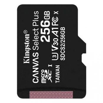 Карта пам'яті Kingston microSDXC Canvas Select Plus 256GB Class 10 UHS-I (U3) V30 A1 85МБ/с R-100MB/s Без адаптера (SDCS2/256GBSP)