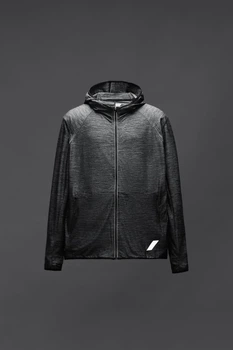 Мужская куртка Zara из высокотехнологичной ткани антрацитово-серая (размер М)
