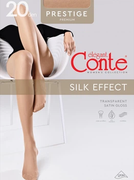 Колготи 20 Den жіночі великих розмірів Conte Ce Prestige (Euro) 5 р Бежеві (5904988501380)