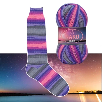 Пряжа носочна Nako Boho Concept 82437