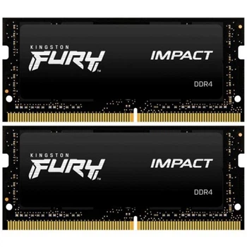 Модуль пам'яті для ноутбука SoDIMM DDR4 64GB (2x32GB) 3200 MHz Fury Impact Kingston Fury (ex.HyperX) (KF432S20IBK2/64)