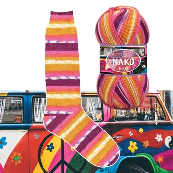 Пряжа носочна Nako Boho Concept 82259