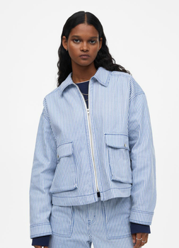 Джинсова куртка H&M (55625) XS Блакитна