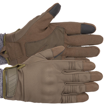 Тактичні рукавички із закритими пальцями Military Rangers BC-9878 Колір: Оливковий розмір: XL