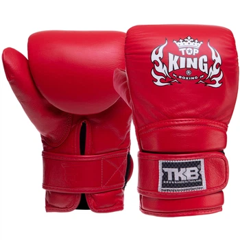Снарядные перчатки кожаные TOP KING Ultimate TKBMU-CT Цвет: Красный размер: S