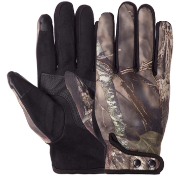 Перчатки для охоты и рыбалки с закрытыми пальцами SP-Sport BC-9239 размер L Камуфляж Лес