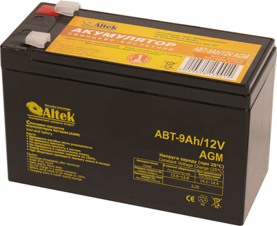 Аккумуляторная батарея Altek ABT-9Аh/12V AGM 12V 9Ah (2114216)
