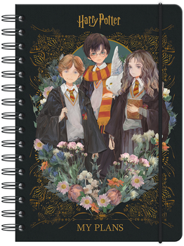 Щоденник на спіралі Kite Harry Potter Тверда обкладинка 69 аркушів (HP23-438)