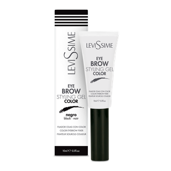 Стайлер для бровей LeviSsime Eye Brow Styling Gel Color Черный цвет 10мл (8435054647062)