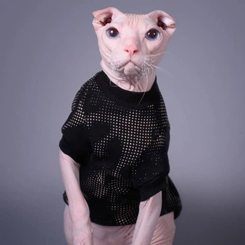 Кофта для кота или кошки с рукавом Style Pets Emerald Black L+