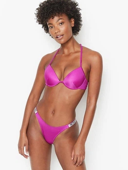 Купальник Victoria's Secret C ПУШАП SHINE STRAP & BRAZILIAN PANTY FUCHSIA (размер: 70B/M) фуксия