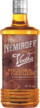 Настоянка Nemiroff Originals Українська медова з перцем 40% 0.37 л (4820181420888)