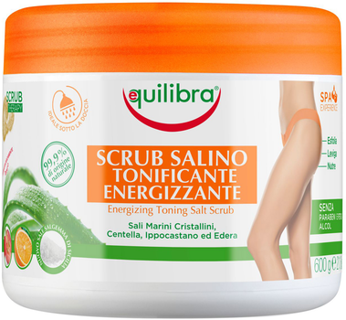 Peeling do ciała Equilibra Energetyzujący Tonizujący Peeling Solny 600 g (8000137015801)